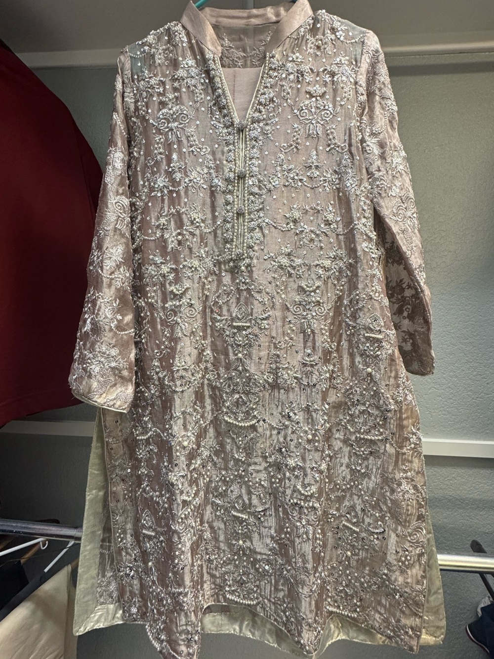 3 Piece Dusty Pink Pakistani Outfit
